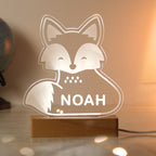 Personalised Fox Wooden Based LED Light | LED Lights, Candles & Decorations | Inspired Creative Gifts