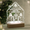 Personalised Gingerbread House Christmas Wooden Based LED Light | LED Lights, Candles & Decorations | Inspired Creative Gifts