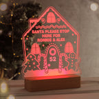 Personalised Gingerbread House Christmas Wooden Based LED Light | LED Lights, Candles & Decorations | Inspired Creative Gifts