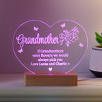 Personalised Floral Heart LED Light | LED Lights, Candles & Decorations