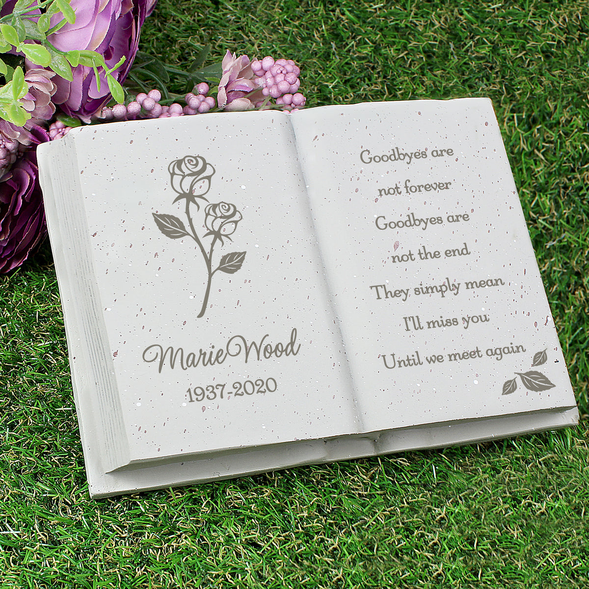 Personalised Rose Memorial Book | Ornaments | Mother's Day Gift