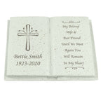Personalised Cross Memorial Book | Memorial Gift