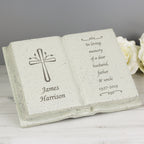 Personalised Cross Memorial Book | Memorial Gift