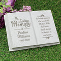 Personalised In Loving Memory Memorial Book | Ornaments | Memorial Gift