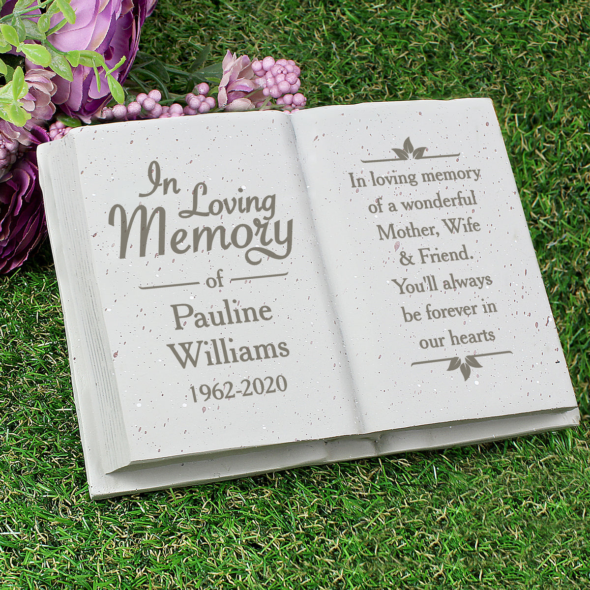 Personalised In Loving Memory Memorial Book | Ornaments | Memorial Gift