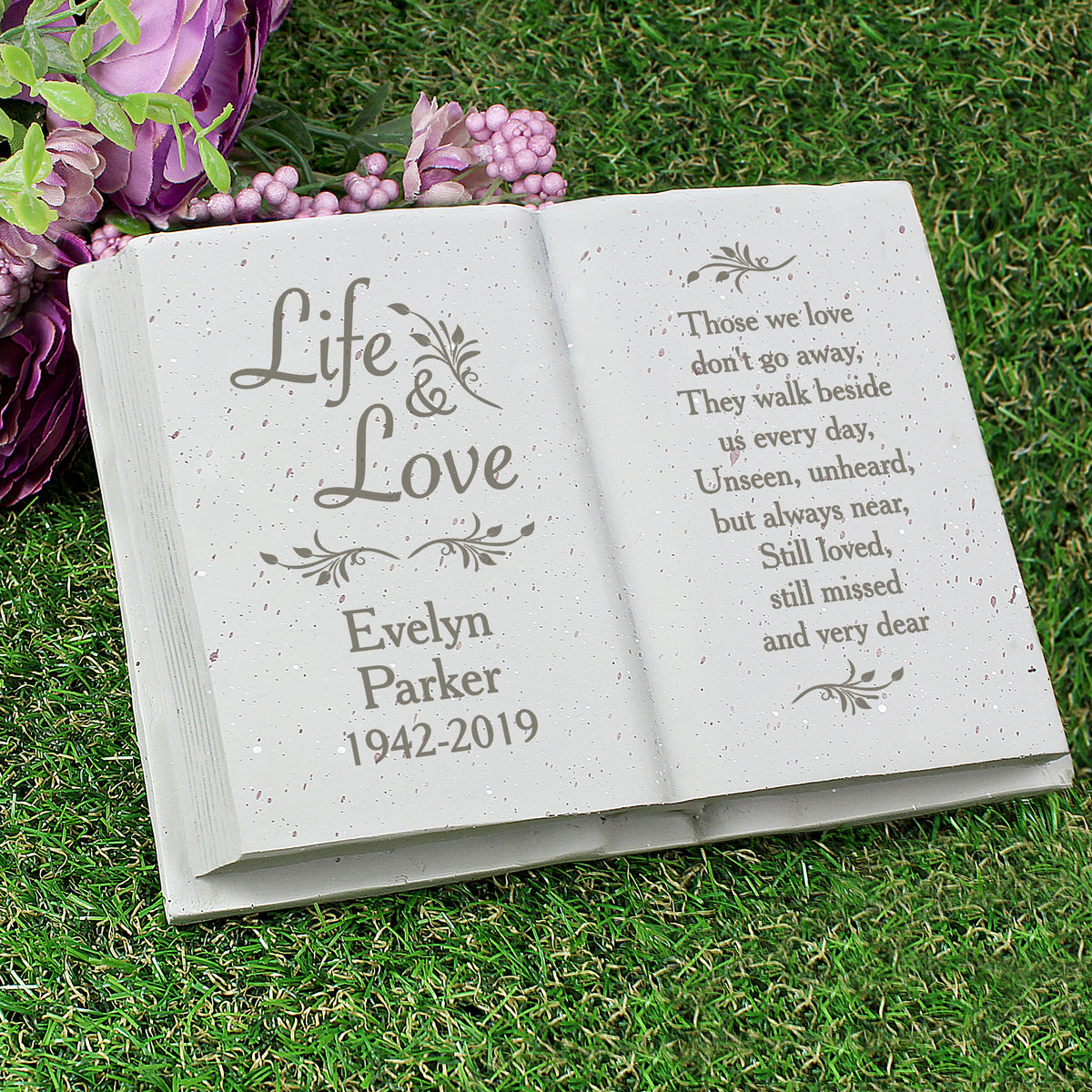 Personalised Life & Love Memorial Book | Ornaments | Memorial Gift