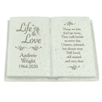 Personalised Life & Love Memorial Book | Ornaments | Memorial Gift