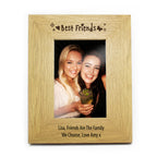 Personalised Oak Finish 6x4 Best Friends Photo Frame | Christmas Gift