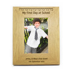 Personalised Oak Finish 6x4 My First Day At School Photo Frame | Photo Frames, Albums and Guestbooks | Inspired Creative Gifts