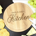 Personalised Kitchen Round Chopping Board for Wedding