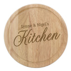 Personalised Kitchen Round Chopping Board for Wedding