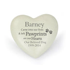 Personalised Pet Pawprints Heart Memorial | Memorial Gift