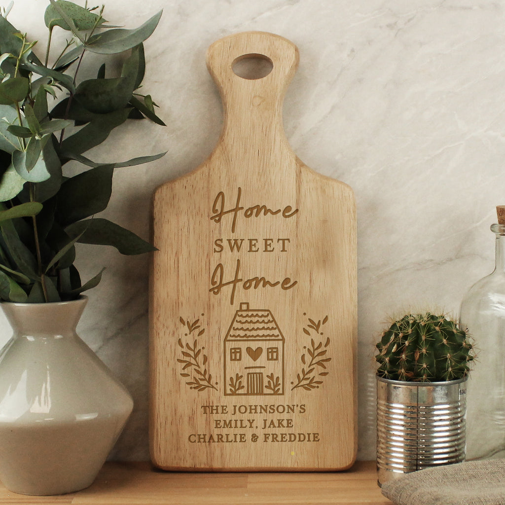 Personalised HOME Wooden Paddle Board | Kitchen, Baking & Dining Gifts | New Home Gift
