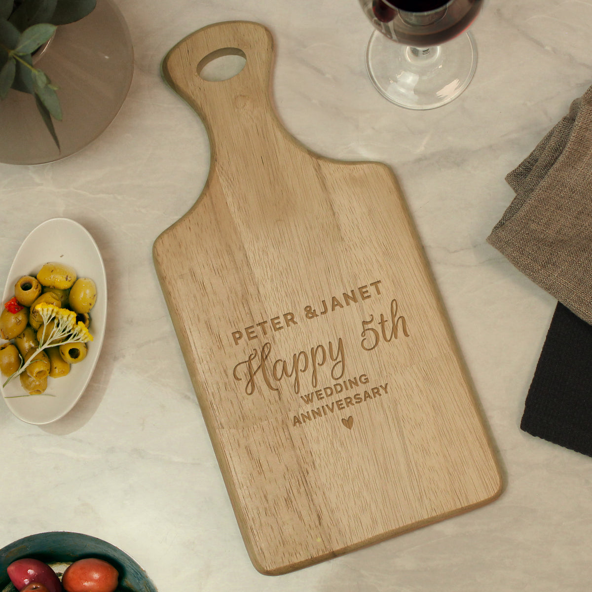 Personalised Wedding Wooden Paddle Board | Kitchen, Baking & Dining Gifts | Christmas Gift