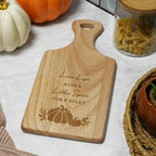 Personalised Pumpkin Paddle Chopping Board for Halloween