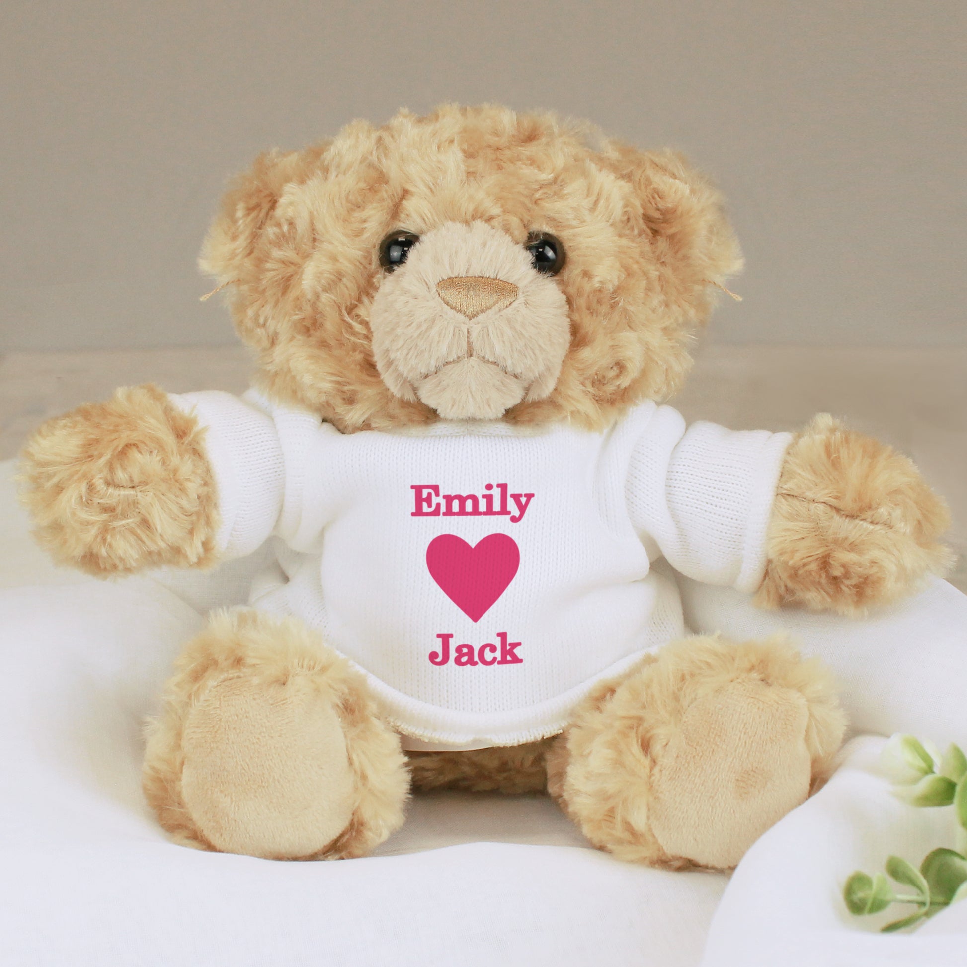 Personalised Love Heart Teddy Bear - Plush Soft Toy - Inspired Creative Gifts