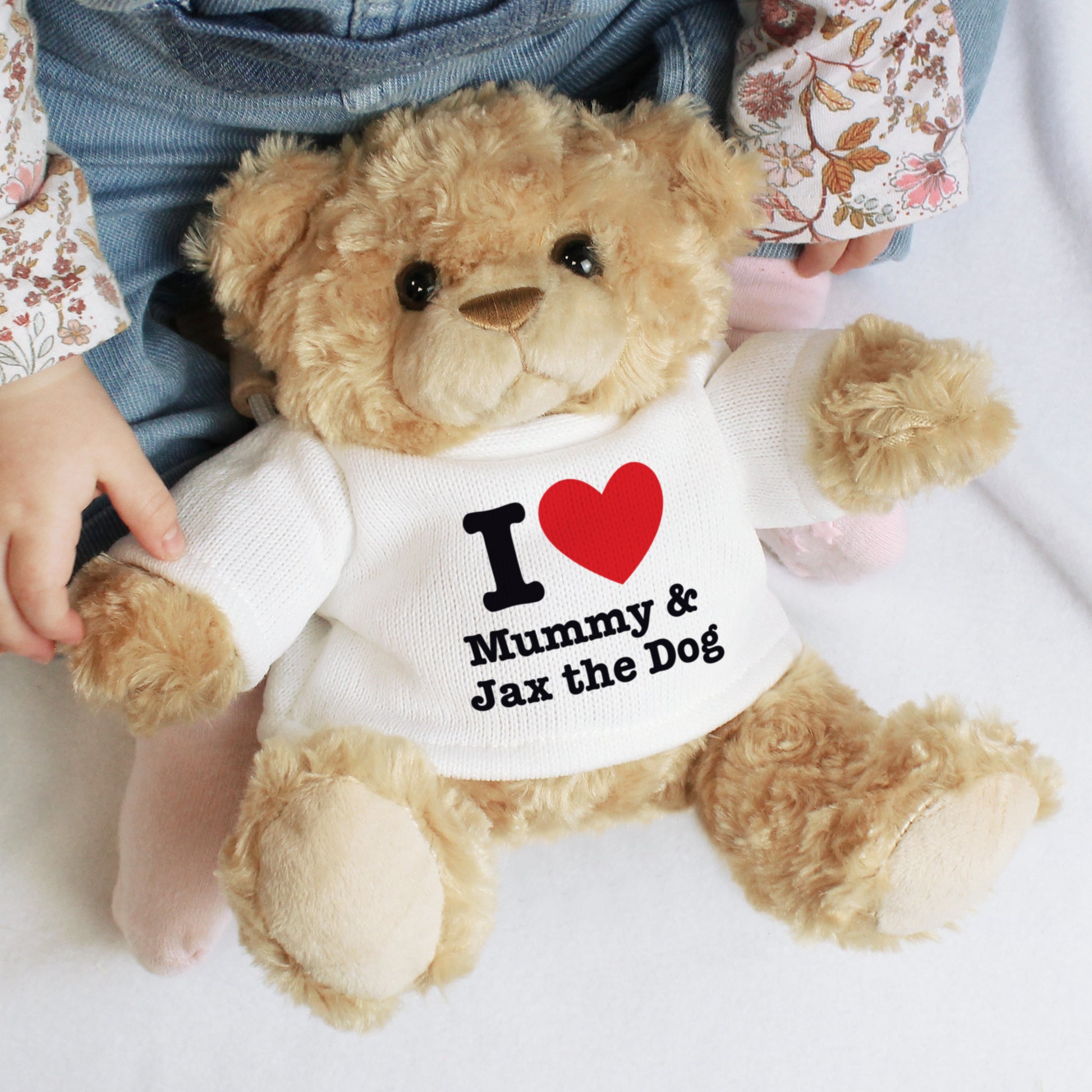 Personalised I Love... Teddy Bear - Plush Soft Toy - Inspired Creative Gifts