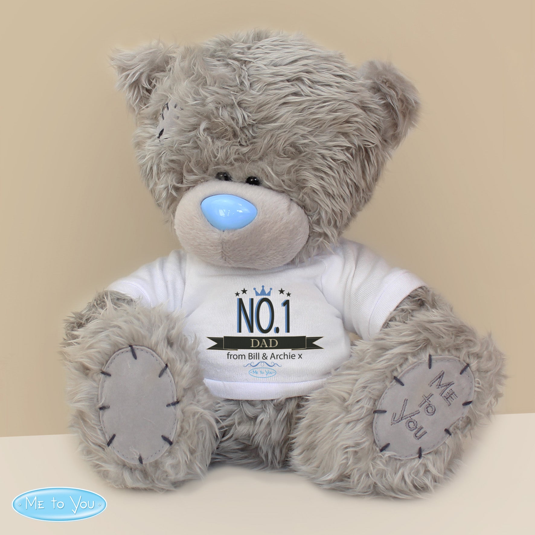 Personalised Me to You Bear 'No.1' - Plush Soft Toy - Inspired Creative Gifts