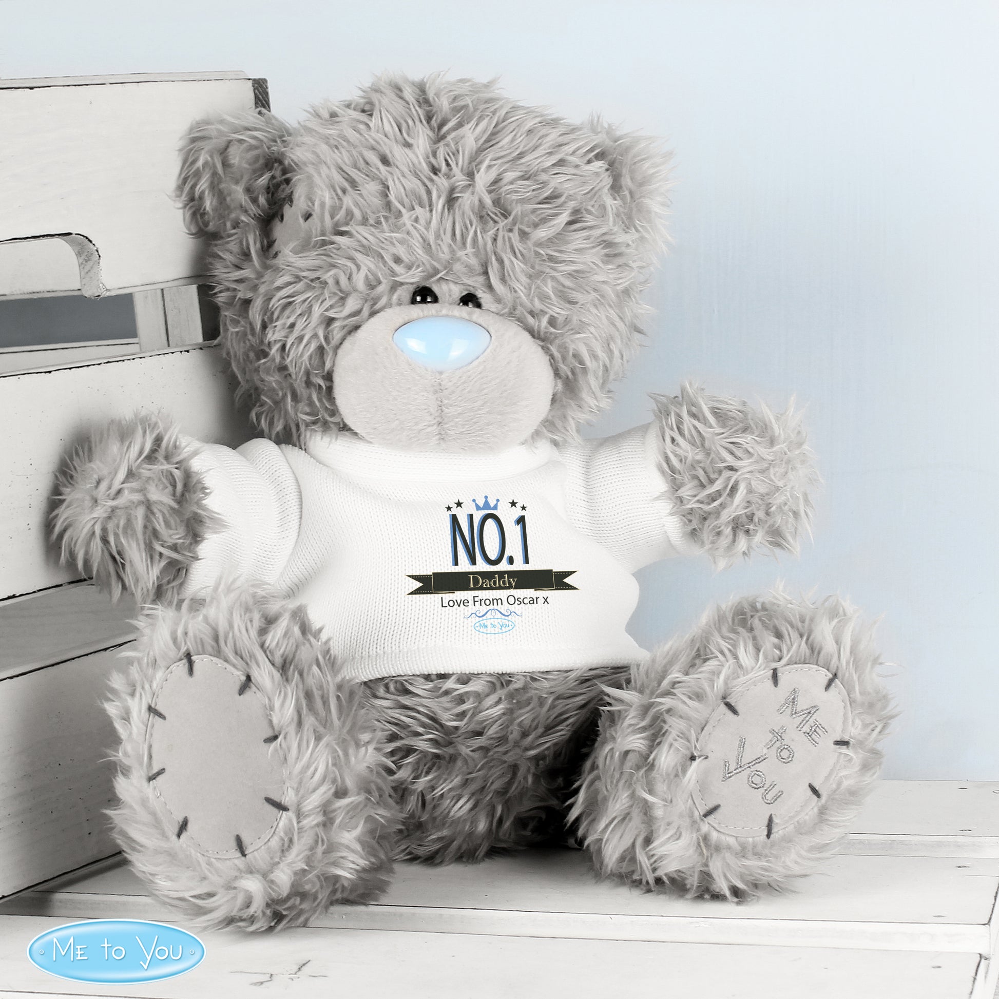 Personalised Me to You Bear 'No.1' - Plush Soft Toy - Inspired Creative Gifts