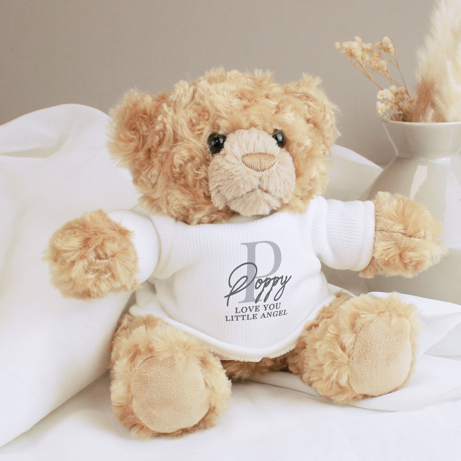 Personalised Initial Teddy Bear - Plush Soft Toy - Inspired Creative Gifts