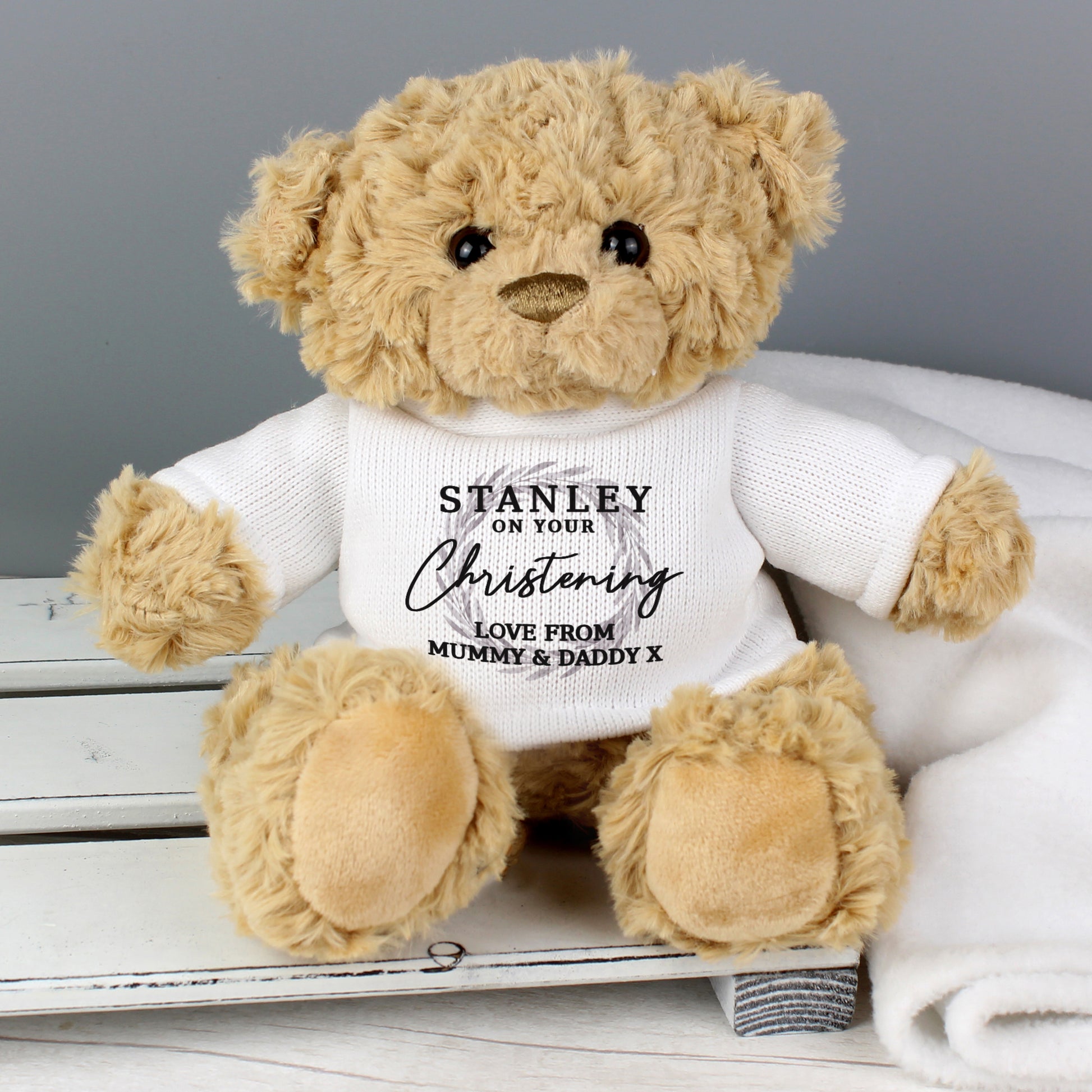 Personalised 'Truly Blessed' Teddy Bear - Plush Soft Toy - Inspired Creative Gifts