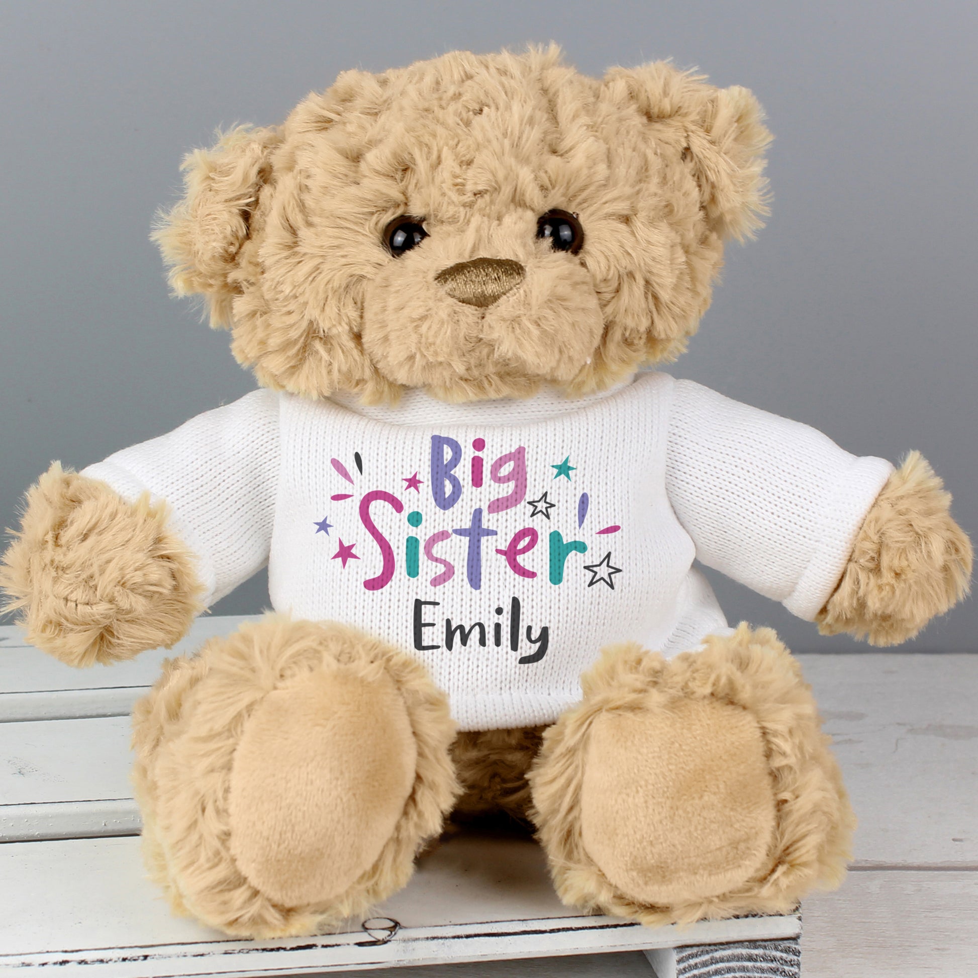 Personalised Big Sister Teddy Bear - Plush Soft Toy - Inspired Creative Gifts