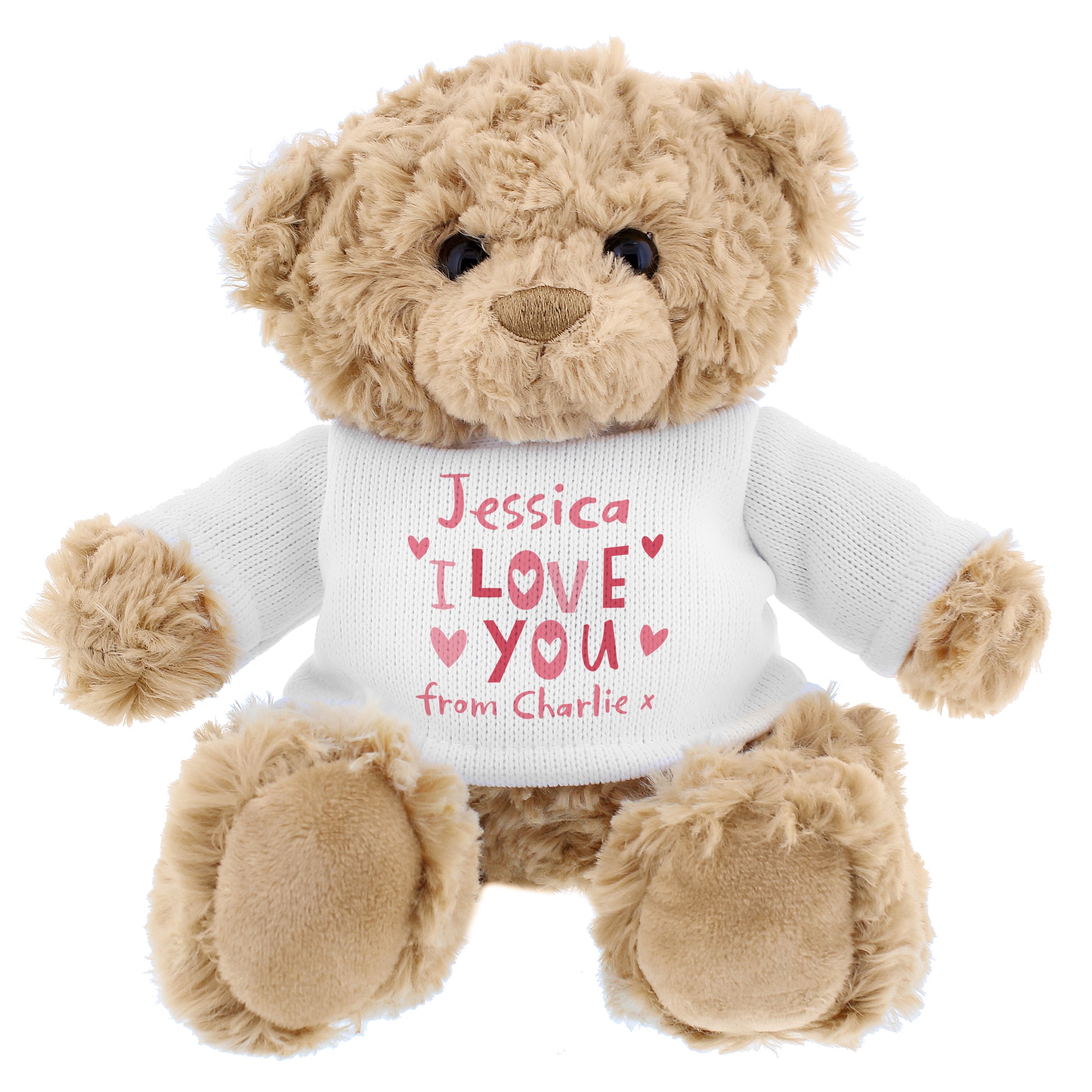 Personalised I Love You Teddy Bear - Inspired Creative Gifts
