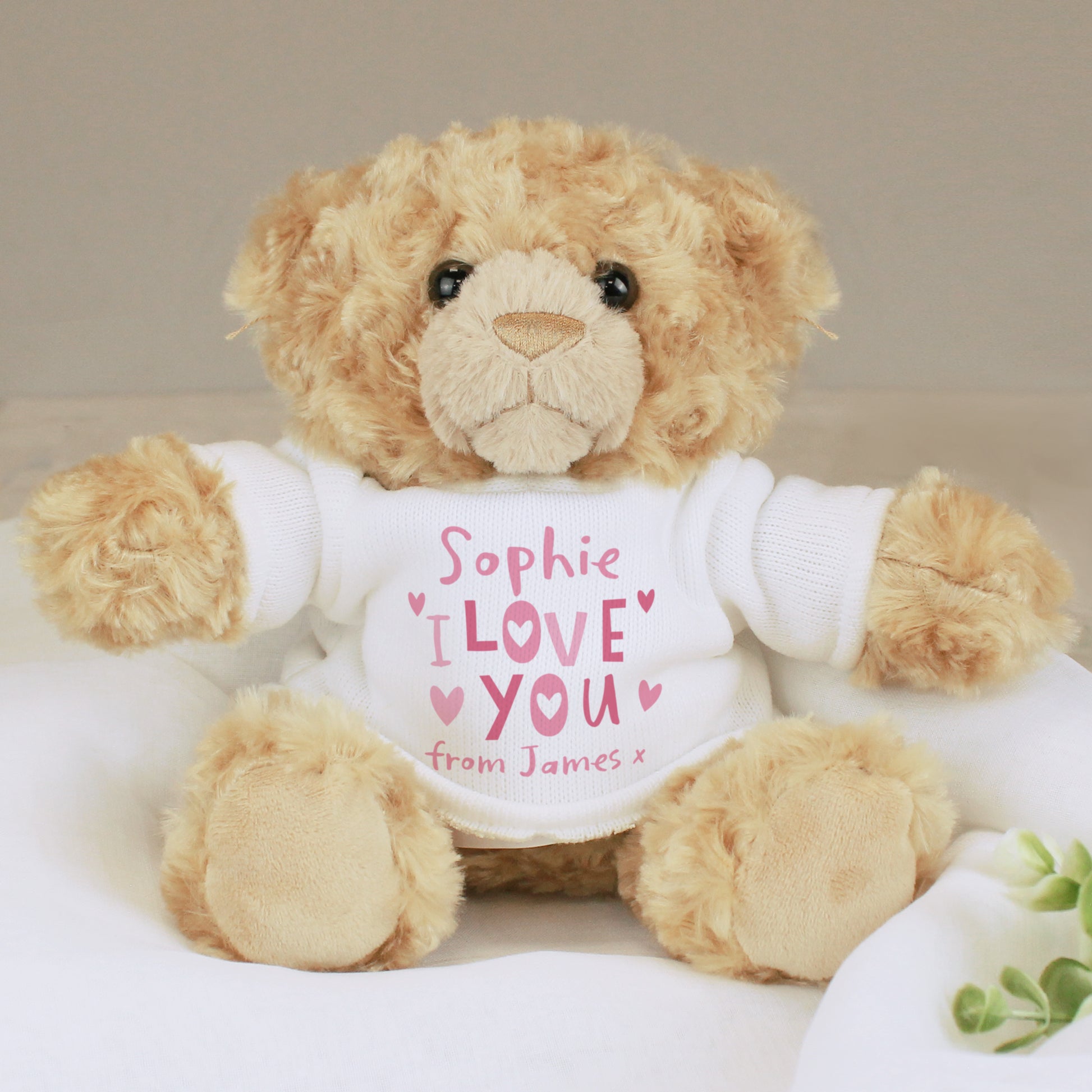 Personalised I Love You Teddy Bear - Inspired Creative Gifts