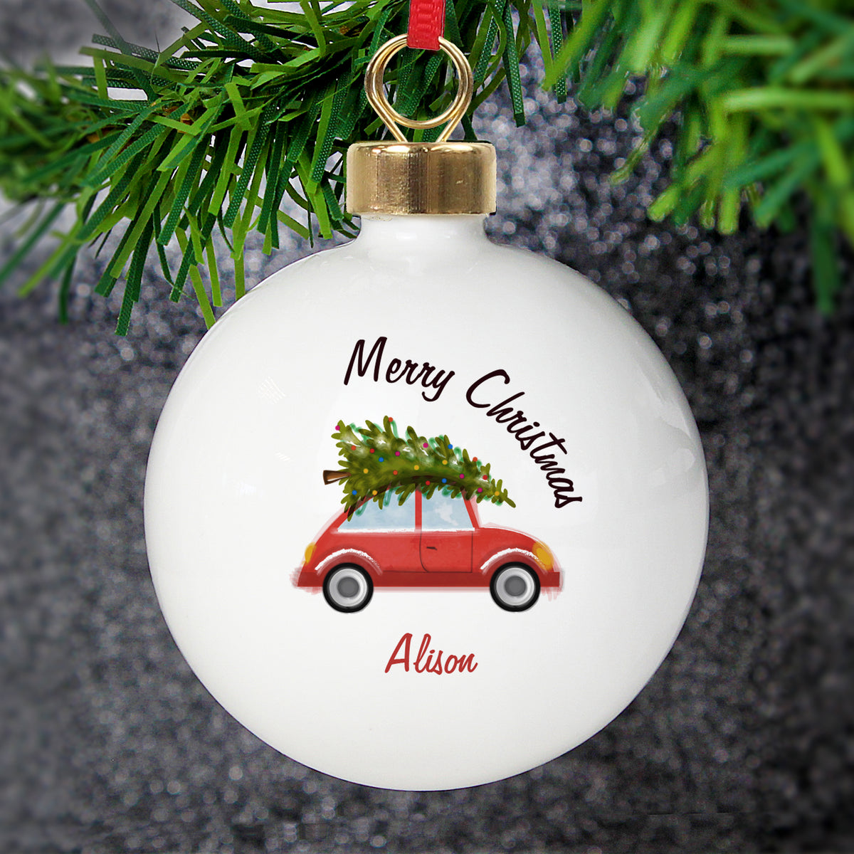 Personalised 'Driving Home For Christmas' Bauble | Christmas Gift