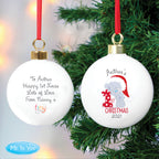 Personalised Tiny Tatty Teddy 'My 1st Christmas' Bauble | Christmas Gift