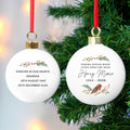 Personalised Robin Bauble for Christmas
