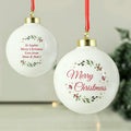Personalised Merry Christmas Bauble |  | Inspired Creative Gifts