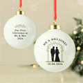 Personalised Mr & Mrs Bauble |  | Inspired Creative Gifts