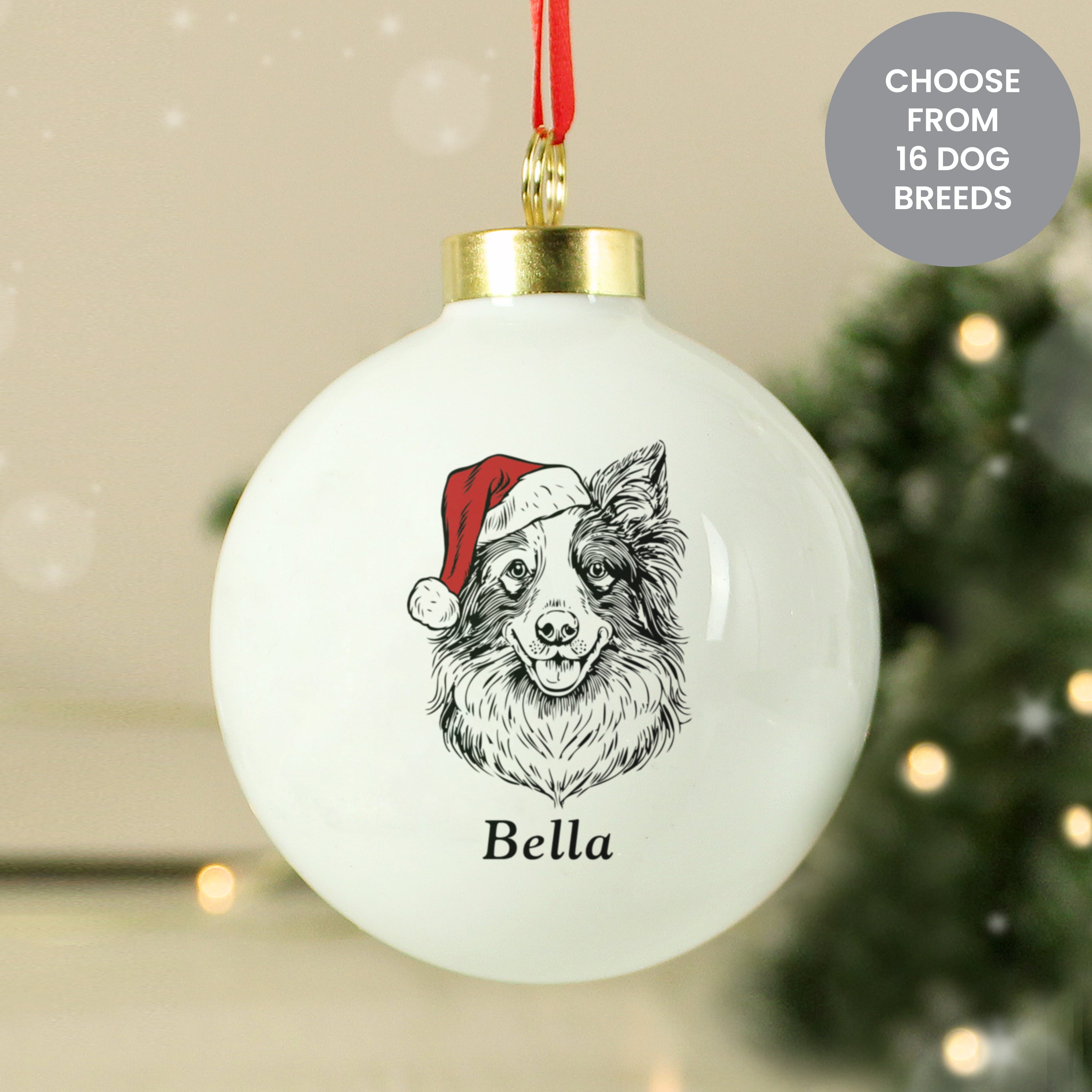 Personalised Dog Breed Christmas Bauble |  | Inspired Creative Gifts