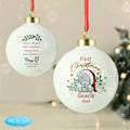 Personalised First Christmas Tiny Tatty Teddy Bauble |  | Inspired Creative Gifts