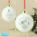 Personalised Winter Explorer First Christmas Tiny Tatty Teddy Bauble |  | Inspired Creative Gifts
