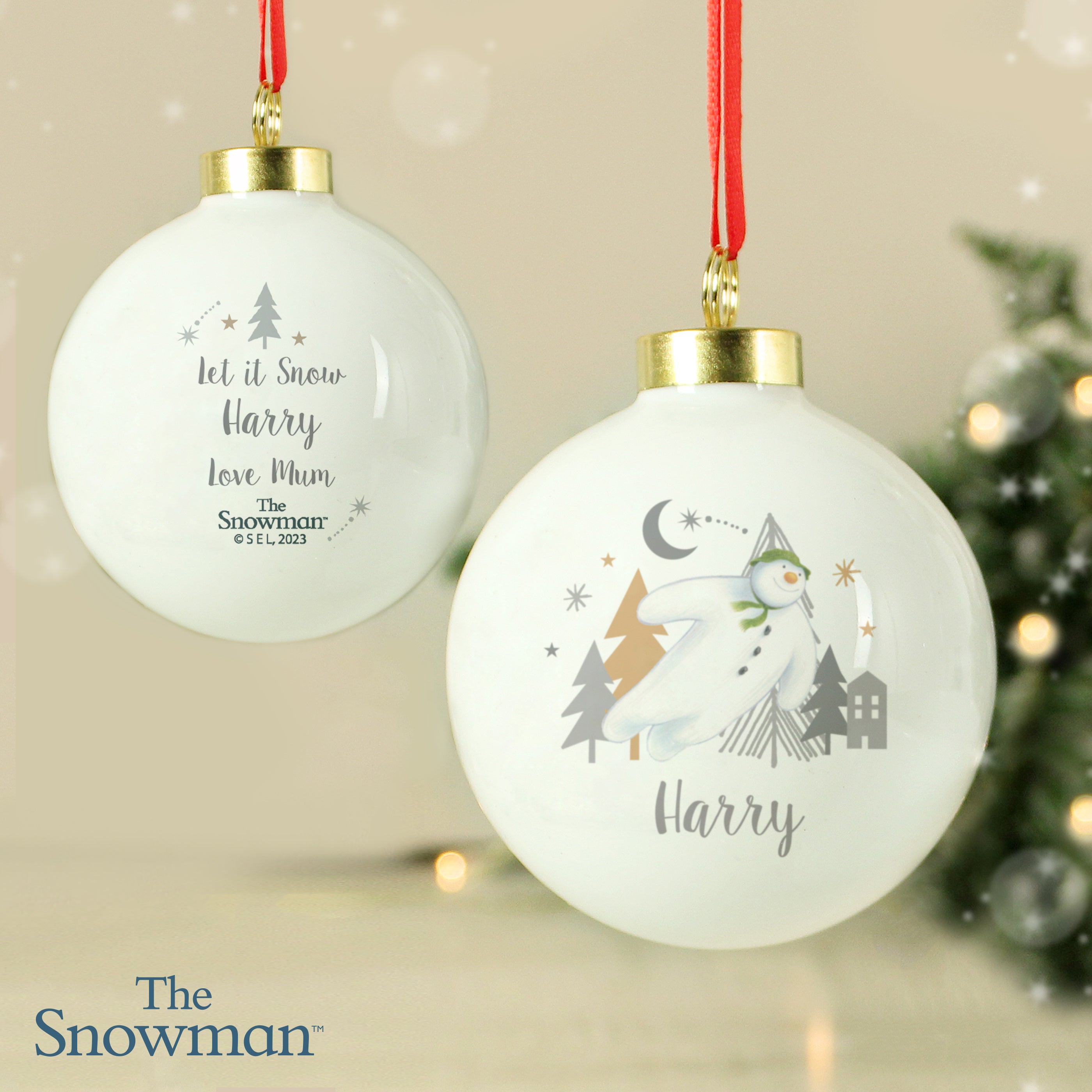Personalised The Snowman Magical Adventure Bauble |  | Inspired Creative Gifts