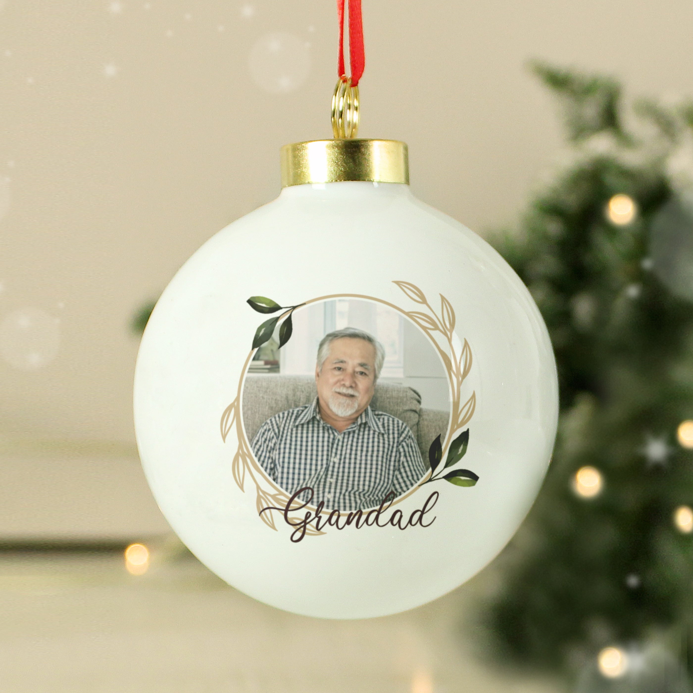 Personalised Photo Upload Memorial Bauble |  | Inspired Creative Gifts