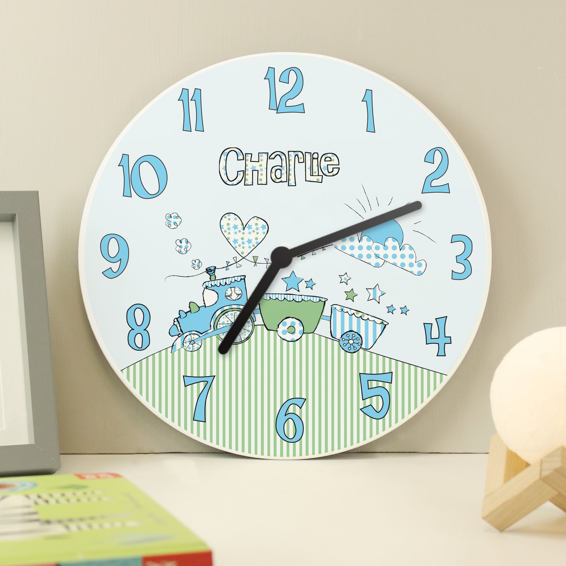 Personalised Whimsical Train Clock - Clocks & Watches - Inspired Creative Gifts