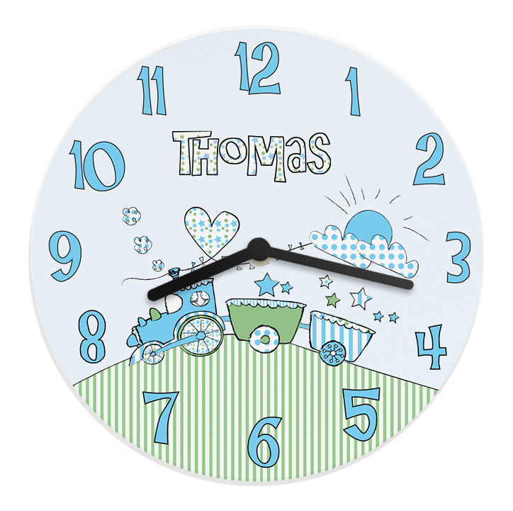 Personalised Whimsical Train Clock - Clocks & Watches - Inspired Creative Gifts