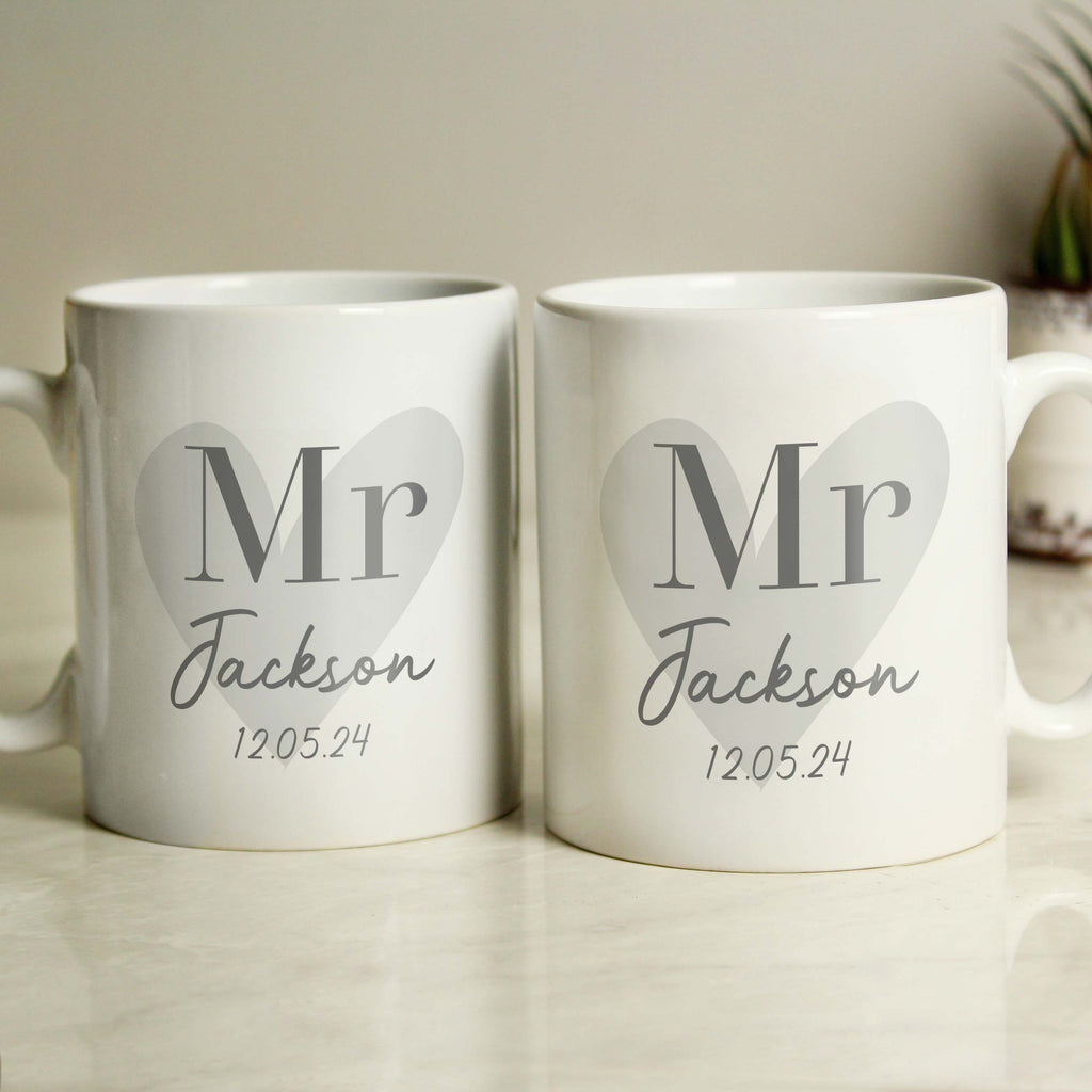 Personalised Couples Mug Set for Wedding