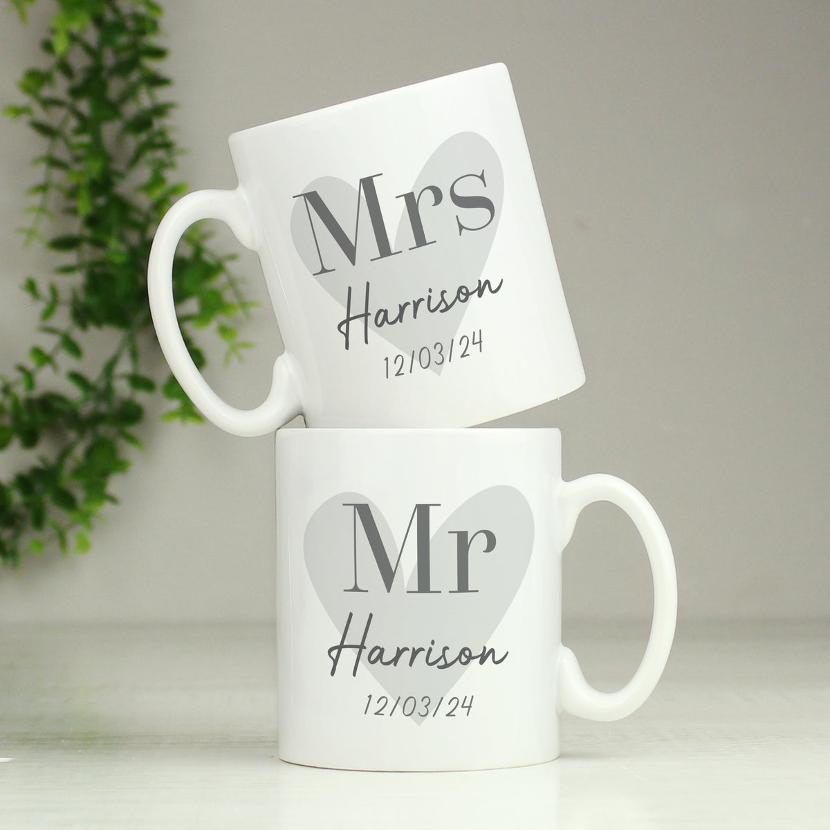Personalised Couples Mug Set for Wedding