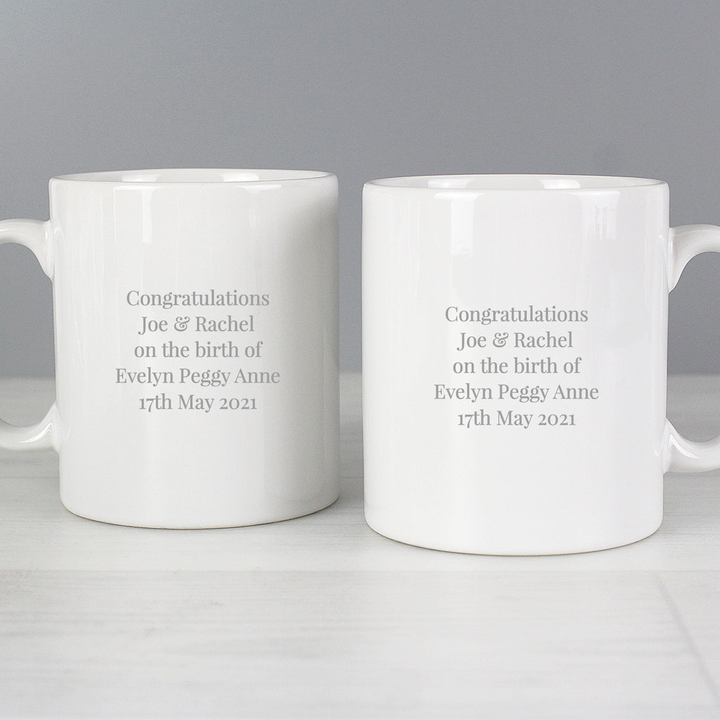 Personalised Mummy & Daddy Mug Set | Christmas Gift