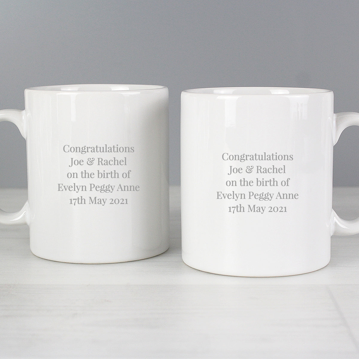 Personalised Mummy & Daddy Mug Set | Christmas Gift