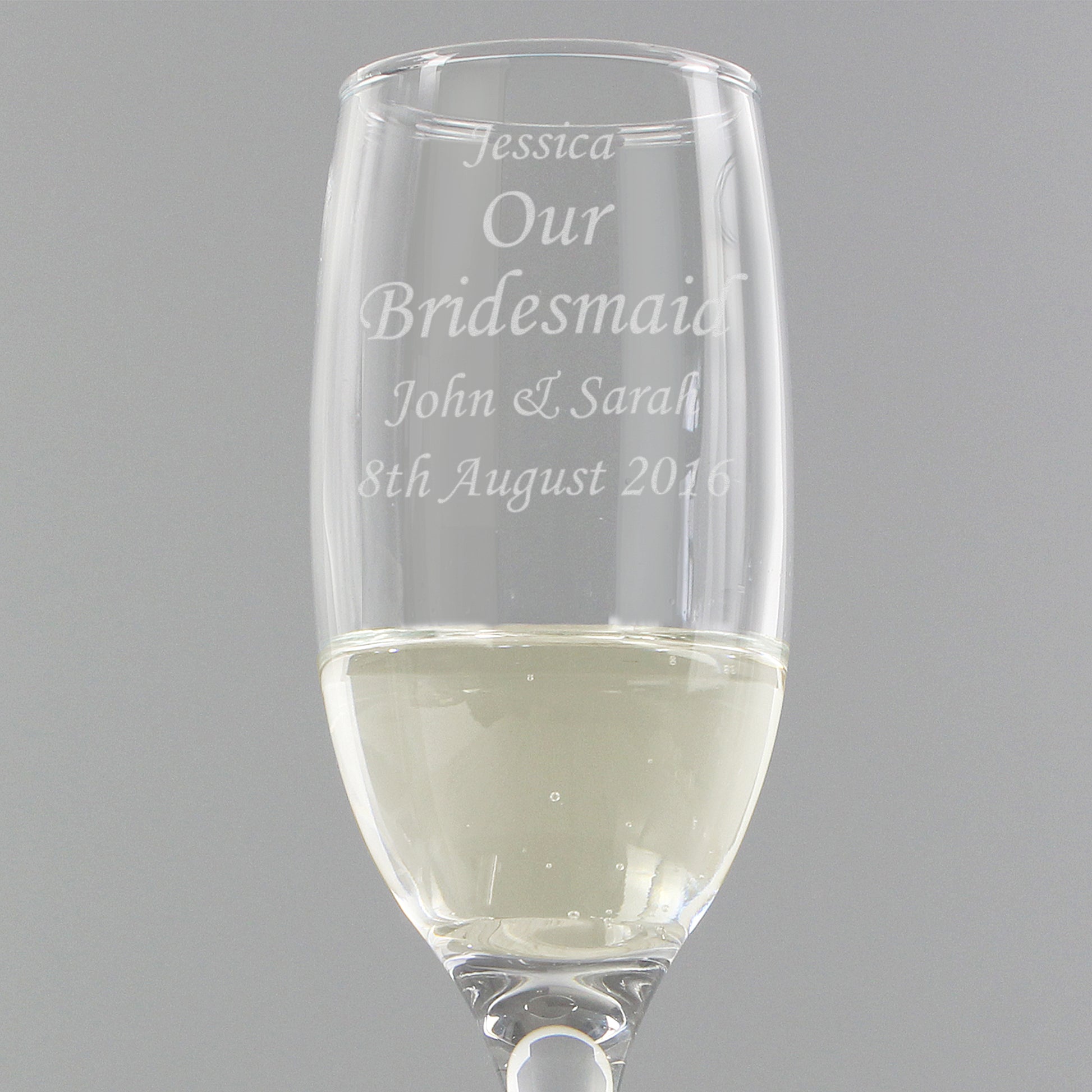 Personalised Message Flute - Champagne Flute - Inspired Creative Gifts