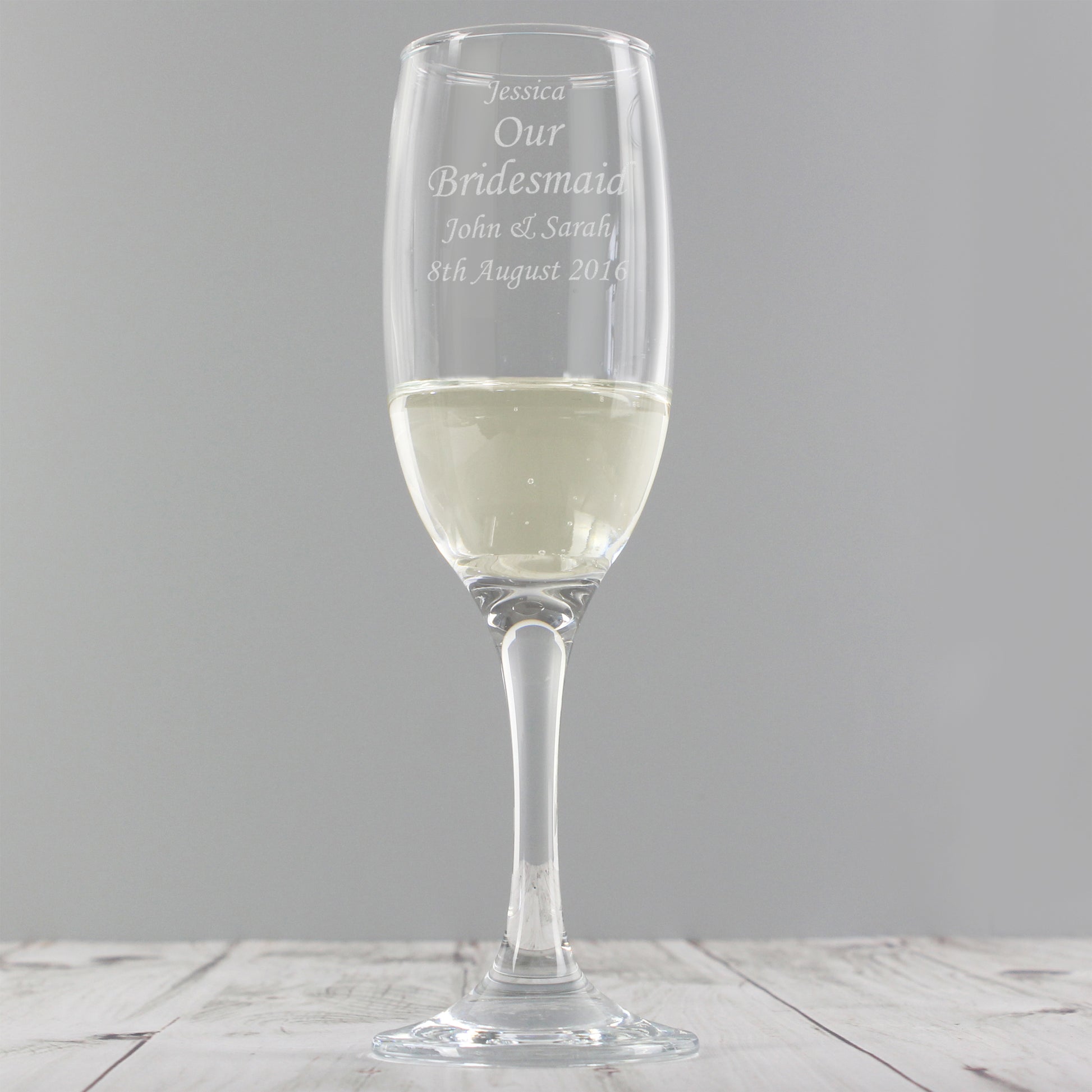 Personalised Message Flute - Champagne Flute - Inspired Creative Gifts