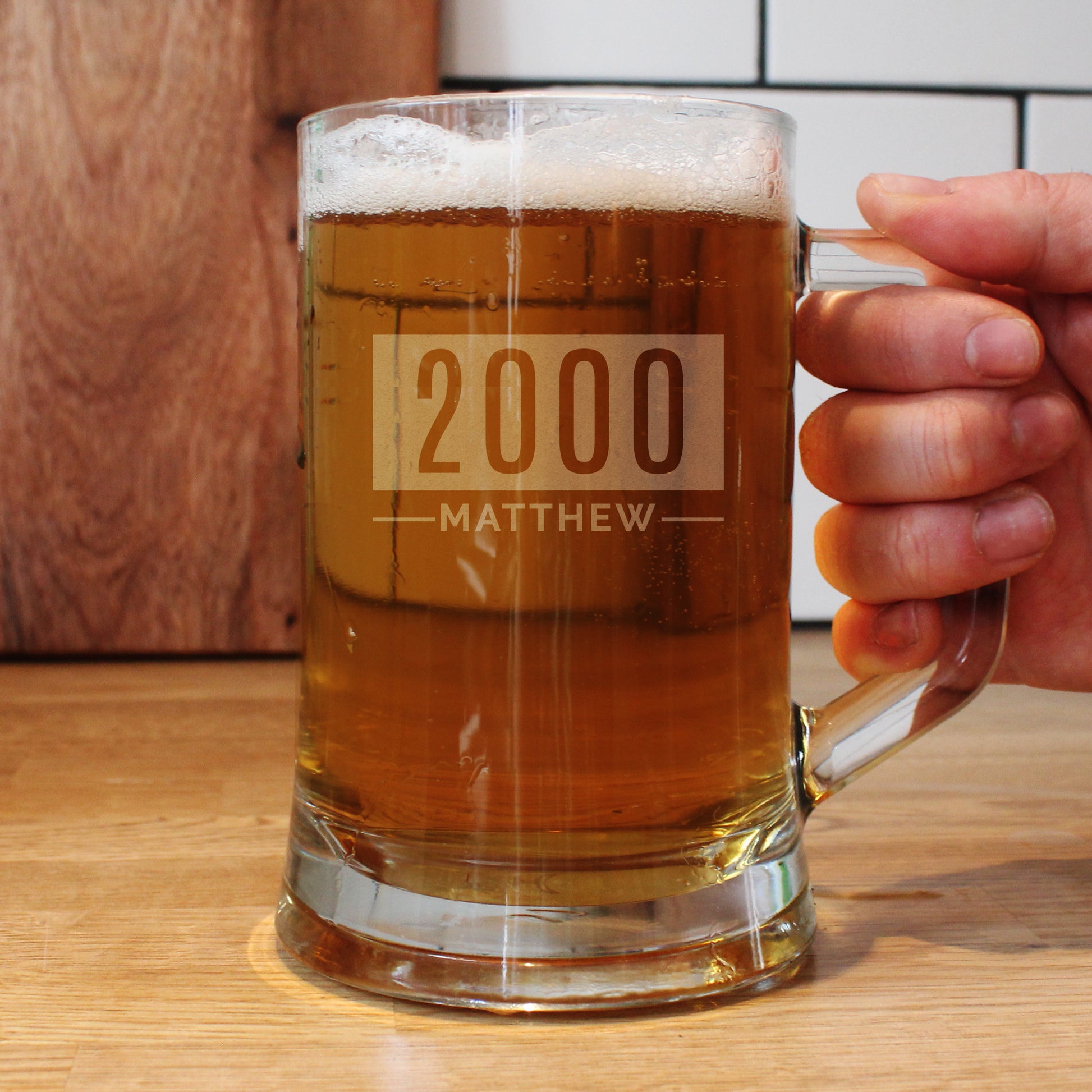 Personalised Name & Date Pint Stern Tankard - Tankard - Inspired Creative Gifts