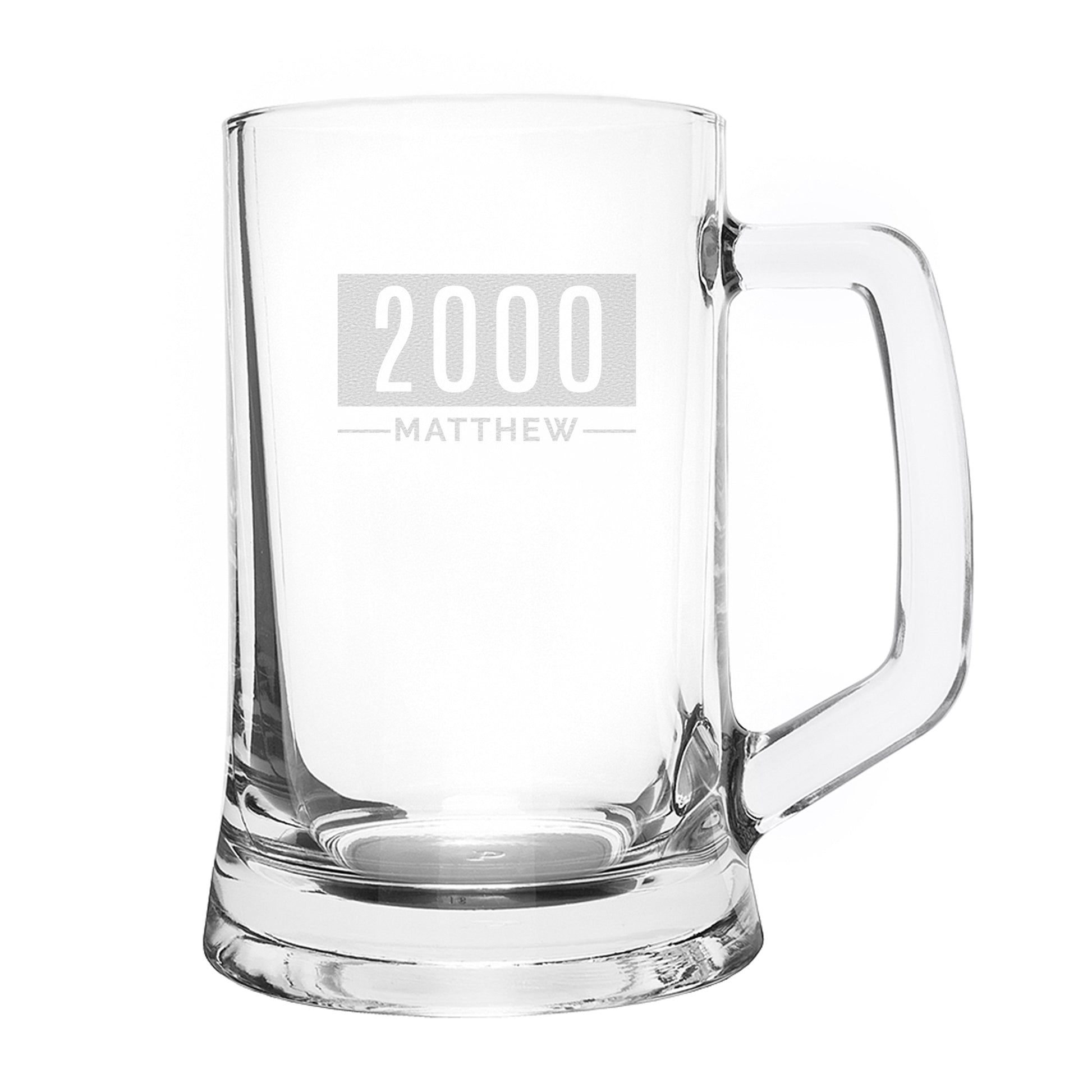 Personalised Name & Date Pint Stern Tankard - Tankard - Inspired Creative Gifts