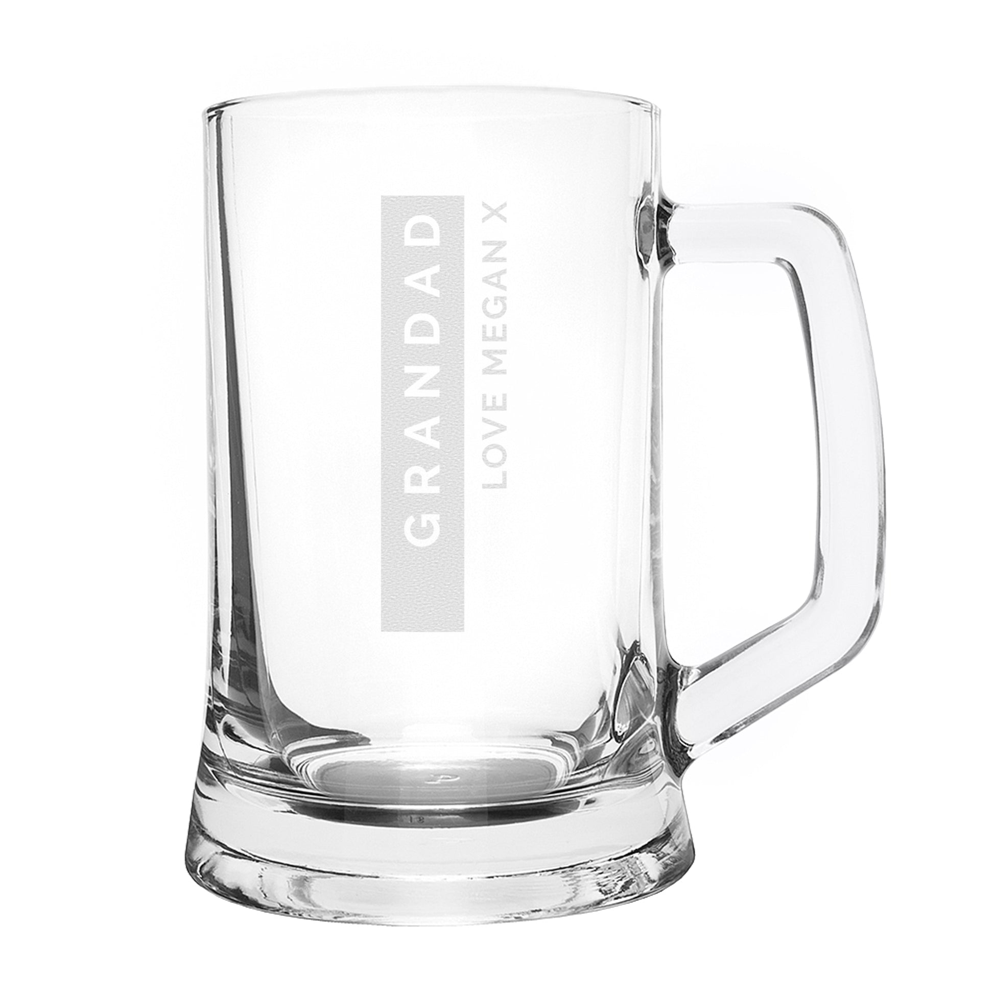 Personalised Free Text Stripe Pint Stern Tankard - Tankard - Inspired Creative Gifts