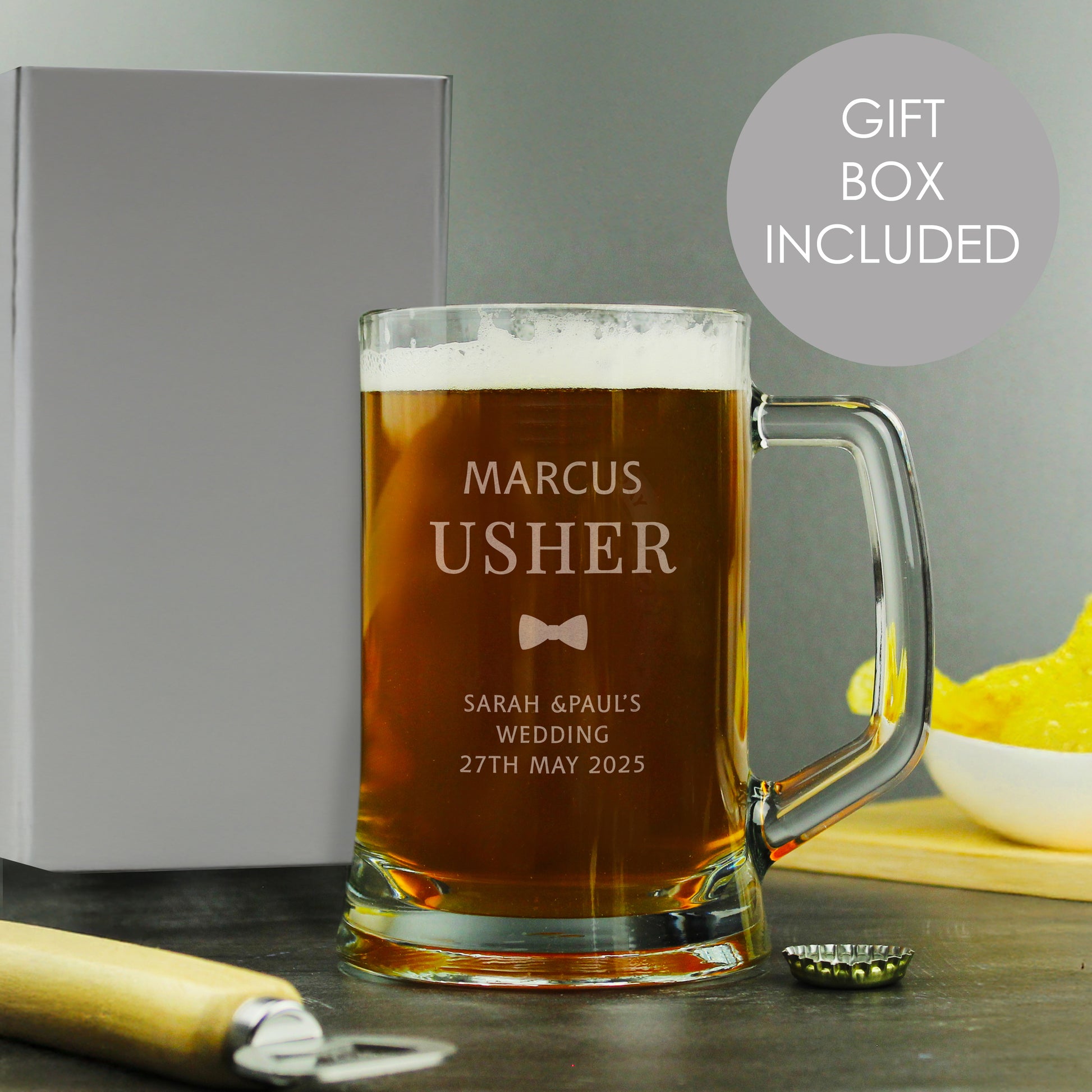 Personalised Usher Pint Stern Tankard - Tankard - Inspired Creative Gifts